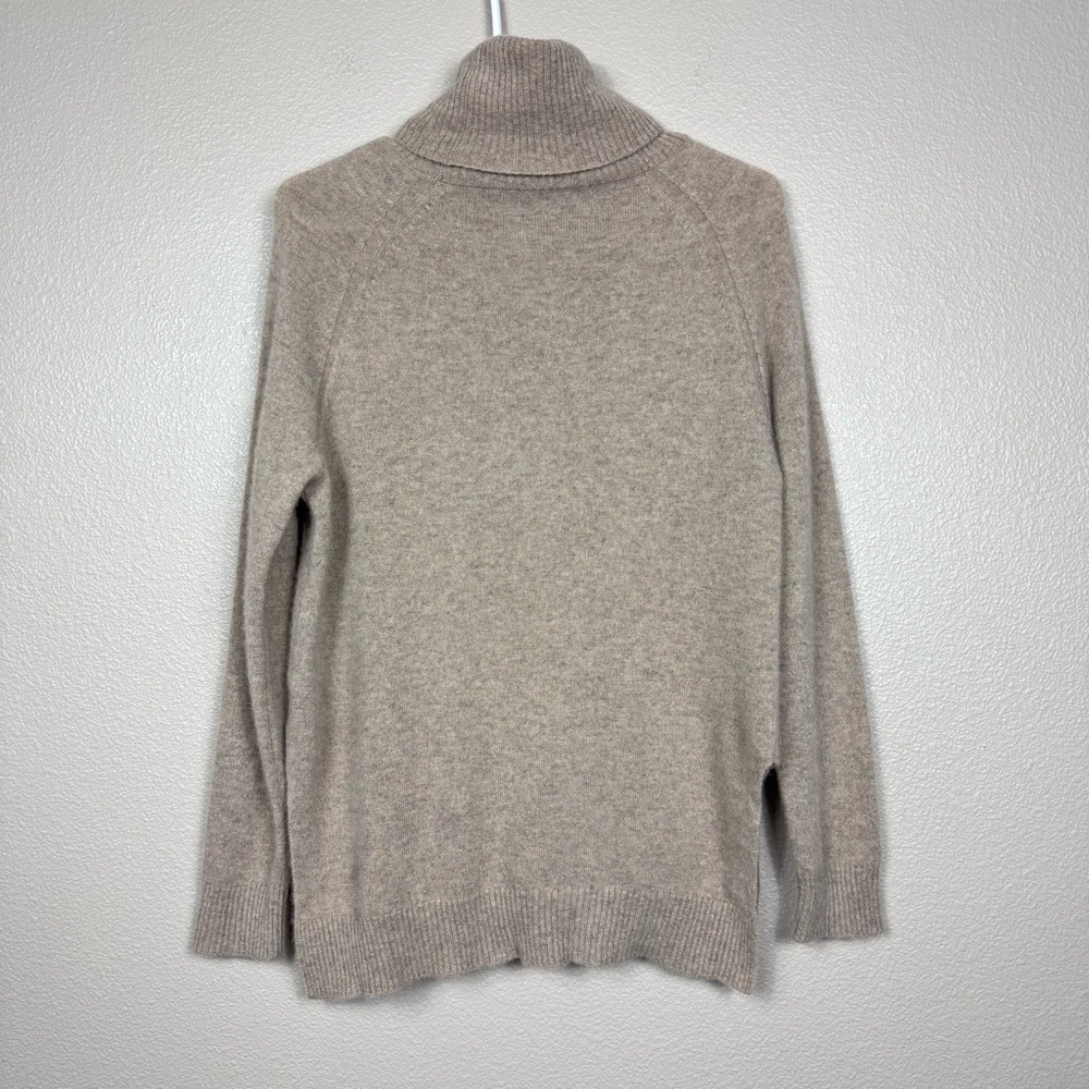 Jarbo turtle neck 100% cashmere sweater tan EUC‎ E - Picture 2 of 14
